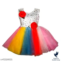 Tinkle Stylish Girls Frocks & DressesFabric: NetSleeve Length: Short Sleeves,Sleeveless,Shoulder StrapsPattern: Printed,Self-Design,SolidMultipack: SingleSizes:0-3 Months (Bust Size: 18 in, Length Size: 18 in) 0-6 Months (Bust Size: 18 in, Length Size: 18 in) 3-6 Months (Bust Size: 18 in, Length Size: 18 in) 6-9 Months (Bust Size: 18 in, Length Size: 18 in) 6-12 Months (Bust Size: 
