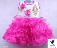 Agile Stylus Girls Frocks & DressesFabric: NetSleeve Length: SleevelessPattern: EmbellishedMultipack: SingleSizes:6-12 Months, 9-12 Months, 12-18 Months, 18-24 Months, 0-1 Years, 1-2 Years. 900