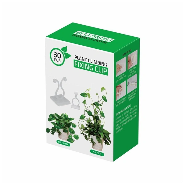 Wall Fixture Clips Plant Climbing Plant Fixer Self-Adhesive Hook Plant Vine Traction Invisible Wall Vines Fixture Wall Sticky Hook Vines Fixing Clip Vines Holder ( Pack Of 30 )Name: Wall Fixture Clips Plant Climbing Plant Fixer Self-Adhesive Hook Plant Vine Traction Invisible Wall Vines Fixture Wall Sticky Hook Vines Fixing Clip Vines Holder ( Pack Of 30 )Material: PlasticShape: Ov