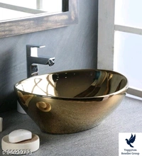 Bherunath Art Wash Basin Counter Top, Tabletop Ceramic Bathroom Sink/Basin Vessel Sink For Bathroom & Living Room (Dimension 410x340x145mm)Name: Bherunath Art Wash Basin Counter Top, Tabletop Ceramic Bathroom Sink/Basin Vessel Sink For Bathroom & Living Room (Dimension 410x340x145mm)Material: CeramicColor: CreamType: Counter TopProduct Breadth: 13 InchProduct Height: 5 InchProduct 