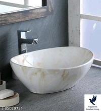 Bherunath Art Wash Basin Counter Top, Tabletop Ceramic Bathroom Sink/Basin Vessel Sink For Bathroom & Living Room (Dimension 410x340x145mm)Name: Bherunath Art Wash Basin Counter Top, Tabletop Ceramic Bathroom Sink/Basin Vessel Sink For Bathroom & Living Room (Dimension 410x340x145mm)Material: CeramicColor: CreamType: Counter TopProduct Breadth: 13 InchProduct Height: 5 InchProduct 