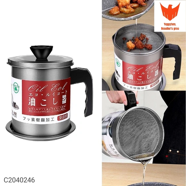 : Oil Container- Stainless Steel Oil Storage Container for KitchenPackage Contains: It has 1 Piece of Oil ContainerMaterial: Stainless SteelColor: SilverLength: 12.5cmBreadth: 12cmHeight: 11.3cmCapacity: 1400mlCombo/Set Of: Pack of 1Additional Information: Features:1.High Quality Material:The product is made of high quality 304 stainless steel, very durable, safe, and rust-resistan