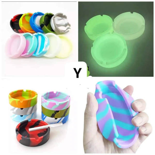 *Silicone Ashtray*No color choiceGlow in dark *Price-100₹*