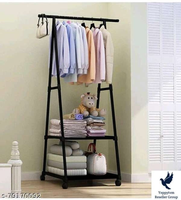 LEOPAX Coat Clothes Rack Stand, Metal Rolling Garment Rack with Shelf & Lockable Wheels-White (160 x 55 x 42cm)Name: LEOPAX Coat Clothes Rack Stand, Metal Rolling Garment Rack with Shelf & Lockable Wheels-White (160 x 55 x 42cm)Material: MetalType: Coat HangersProduct Breadth: 42 cmProduct Height: 99.5 cmProduct Length: 55 cmMultipack: Pack of 1