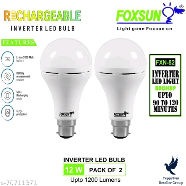 Inverts  Are  Expensive For  Those Who  Want  Light  In Home  Always Can  Use Inverter Bulbs 12watt And 9watts Availiable. 