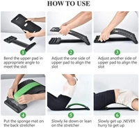Back Stretching Device,Back Massager for Bed & Chair & Car,Multi-Level Lumbar Support Stretcher Spinal, Lower and Upper Muscle Pain Relief & Regain Your Perfect WaistName: Back Stretching Device,Back Massager for Bed & Chair & Car,Multi-Level Lumbar Support Stretcher Spinal, Lower and Upper Muscle Pain Relief & Regain Your Perfect WaistMultipack: 1RELIEVE MUSCLE PAIN AND STRESS – W