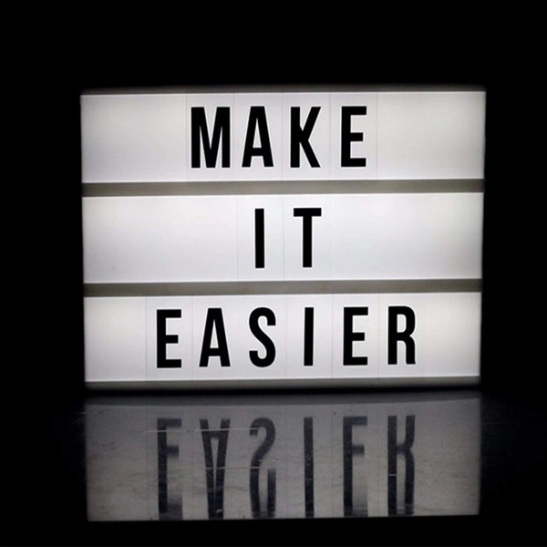 A4 LED Cinematic Light Box With Letters and Symbols599