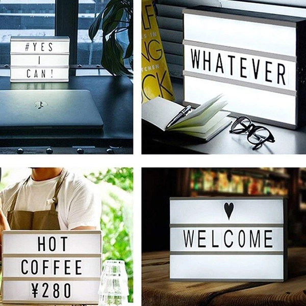 A4 LED Cinematic Light Box With Letters and Symbols599