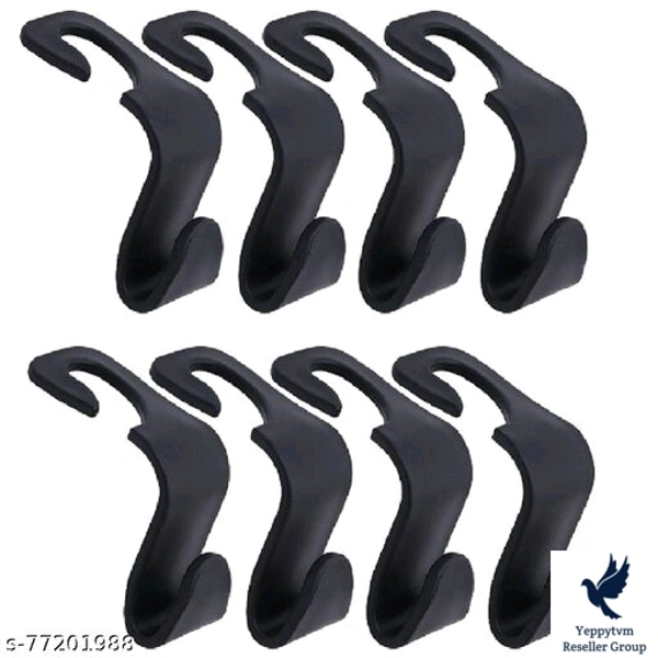 Multi-Functional Car Backrest Hanger with Light Weight & Compact Design for Car (8Pc) BlackName: Multi-Functional Car Backrest Hanger with Light Weight & Compact Design for Car (8Pc) BlackMaterial: PlasticMount Mechanism: HangNumber Of Hooks: 1Multipack: 8Country of Origin: India490