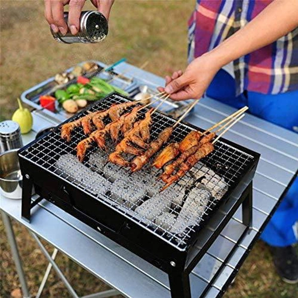 Portable BBQ Grill Stove Outdoor Barbecue Stove Charcoal Meat Cooking Machine Price-1250 rs