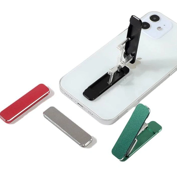 Universal Adjustable Foldable Thin Pocket Aluminum Mobile Kickstand Compatible with Any Cellphone with Vertical and Horizontal Adjustable Angle, Available Colours Red,Black,Silver,PinkPrice-360 rsNo Colour Choice