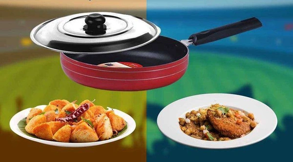 THIS COMES IN 2 SIZES1)Deep Kadai Large  Included .Spatula.Scrubber.LidCapacity-3.5 LtrMrp Written On Box-949 rsOUR PRICE-760 rs2)Deep Kadai MediumIncluded .Spatula.Scrubber.LidCapacity-3 LtrMrp Written On Box-930 rsOUR PRICE-710 rsMADE IN INDIA