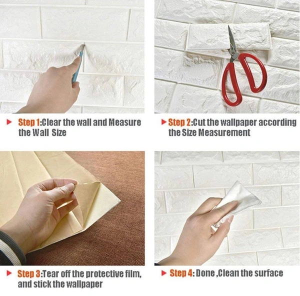 3D Brick Wall Furniture Sticker📌Waterproof Self-Adhesive Foam 3D Brick Usage range: Featured walls, Kitchen, bedroom, living room, dining room, TV walls, sofa background, office wall decoration, etc.📌3d wall sticker offers stunning visual impact. the tiles are light, water proof, anti-collision, they can be installed in minutes over a clean and sleek surface without any mess or s