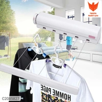 Retractable Clothes Dryer -Airer Washing Line Laundry Wall Mount Dryer Hanger Clothesline Outdoor Washing Line Drying RackPackage Contains: It Has 1 Piece Of Clothes Dyer Rope Dimensions(L x B x H in cm):-36.4x6.3x6cmMaterial: PlasticColor: Colour as per availabilityCapacity: 2kg to 5kgCombo/Set Of: Pack of 1Additional Information: Practical and space-saving clothes line for the ba