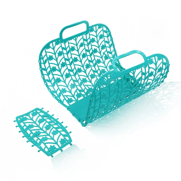 GROCERY VEGETABLE FOLDABLE SMILEY NON-WOVEN FABRIC SHOPPING BAG