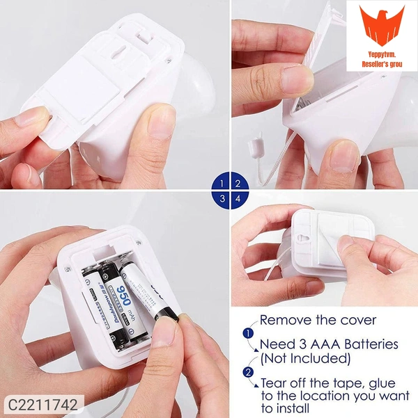 Portable Wire LED Bulb Cabinet LampPackage Contains: 1 piece of  wall mounted lamp.Material: Plastic & SiliconeColor: Colour as per availabilityWeight: 400💥 *FREE Shipping FREE COD* 360