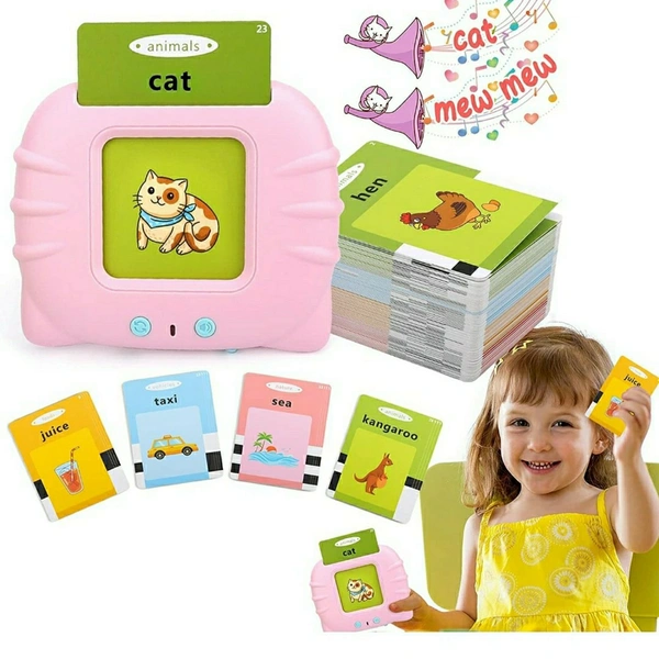 Talking English Words Flash Cards for Kids | Early Educational Learning Device Toy Preschool Electronic Reading Toy for Kids Baby Toddler Gifts-112 pcs Card Double-Sided 224 Words CardsName: Talking English Words Flash Cards for Kids | Early Educational Learning Device Toy Preschool Electronic Reading Toy for Kids Baby Toddler Gifts-112 pcs Card Double-Sided 224 Words CardsMaterial