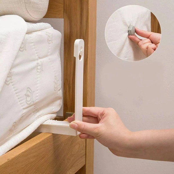 4pcs Triangle Bed Sheet Mattress Holder Fastener Grippers Clips Suspender StrapPrice- 320 rs