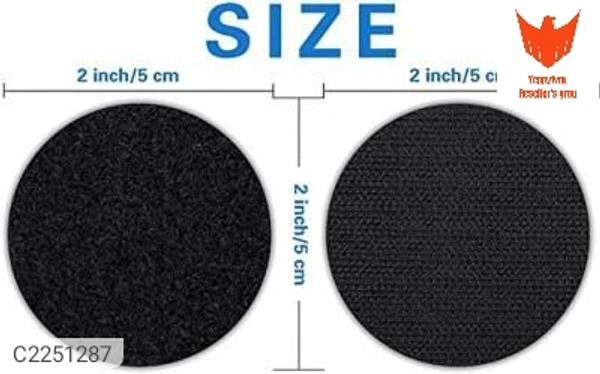 Double sided Sticker -Adhesive Sticker Fastener Interlocking Tape for Couch Cushions, Carpet, Stair Treads Carpet( 10 Pcs)Package Contains: It Has 10 Pcs Of Sticker                                         Product Dimensions(L x B x H in cm):-5 x 5 x 1 cm Material: Polyester Color: Multicolor Combo/Set Of: Pack of 10 Additional Information: