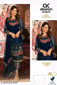 Whatsapp -> https://ltl.sh/zFQuOr-A (+918137950796)Adrika Fabulous Semi-Stitched SuitsTop Fabric: GeorgetteLining Fabric: ShantoonBottom Fabric: ShantoonDupatta Fabric: NetPattern: EmbroideredNet Quantity (N): SingleSizes: Semi Stitched (Top Bust Size: Up To 48 in, Top Length Size: 54 in, Bottom Length Size: 2.25 in, Dupatta Length Size: 2.25 in) Un Stitched (Top Bust Size: Up To 4