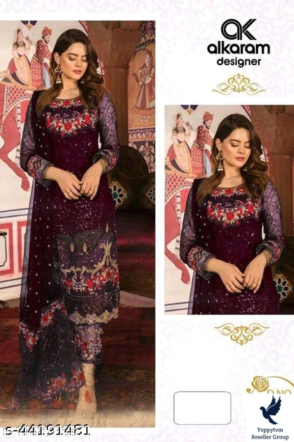 Whatsapp -> https://ltl.sh/zFQuOr-A (+918137950796)Adrika Fabulous Semi-Stitched SuitsTop Fabric: GeorgetteLining Fabric: ShantoonBottom Fabric: ShantoonDupatta Fabric: NetPattern: EmbroideredNet Quantity (N): SingleSizes: Semi Stitched (Top Bust Size: Up To 48 in, Top Length Size: 54 in, Bottom Length Size: 2.25 in, Dupatta Length Size: 2.25 in) Un Stitched (Top Bust Size: Up To 4