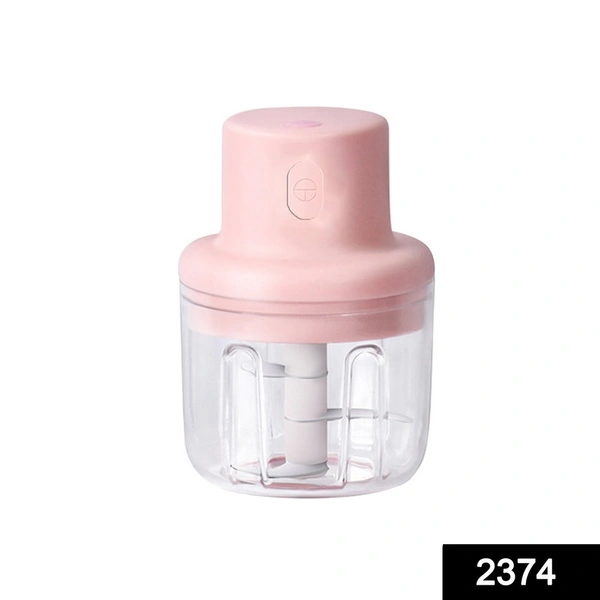 Portable Hand Mixer Grinder Chopper Vegetable Crusher Wet Dry Machine Mini Electric Chopper with USB - for Garlic/Chili/Ginger/Onion /250ml (Transparent) - Pack of 1Name: Portable Hand Mixer Grinder Chopper Vegetable Crusher Wet Dry Machine Mini Electric Chopper with USB - for Garlic/Chili/Ginger/Onion /250ml (Transparent) - Pack of 1Material: PlasticNet Quantity (N): Pack of 1The 