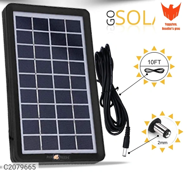  Solar Panel- Portable 9V 3W Monocrystalline Solar PanelPackage Contains: It has 1 Piece of Solar PanelMaterial: Tempered Glass, Aluminium, Monocrystalline SiliconWire Length: 10Ft
Material: Silicone
Color: Black
Length: 23cm
Breadth: 14cm
Combo/Set Of: Pack of 1
Additional Information: The 