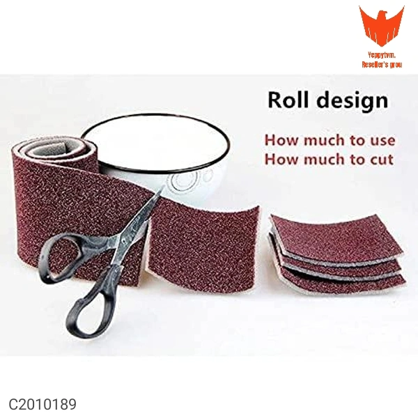 : Cleaning Sponge Roll- Carborundum Sponge Brush Household Cleaning Tools Eraser Nano Sponge Washing Kitchen Tool Package Contains: It Has 1 Piece Of Sponge Roll Dimension(L x B x H in cm):-12x10x12 cm Material: Sponge Combo/Set Of: Pack of 1 Additional Information: Nano Carborundum Sponge Imported Nano carborundum sponge rub, strong decontamination, Wear resistance, strong descale