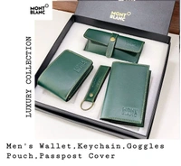 7994594135 //8137950796MONT BLANC*This box literally contains all that he needs, wallet that keeps his money secured to a Carry-All passport cover,eyewear case, keychain. Gifts For Boyfriend, Birthday gift for husband, men's gift**Price Rs : ₹1150/-*_Luxury Stock_ - All Colours 