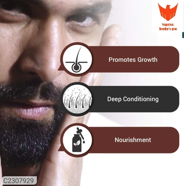  Premium Beard Growth Oil- For Faster Beard Growth Combo Pack Of 3, 30ml(90ml)*Details:*Product Name: Premium Beard Growth Oil- For Faster Beard Growth Combo Pack Of 3, 30ml(90ml)Package Contains: It has 3 packs of Beard Care Oil
Product Quantity: 90ml
Form: Liquid
Combo: Pack of 3
Ideal for: MenWeight: 100