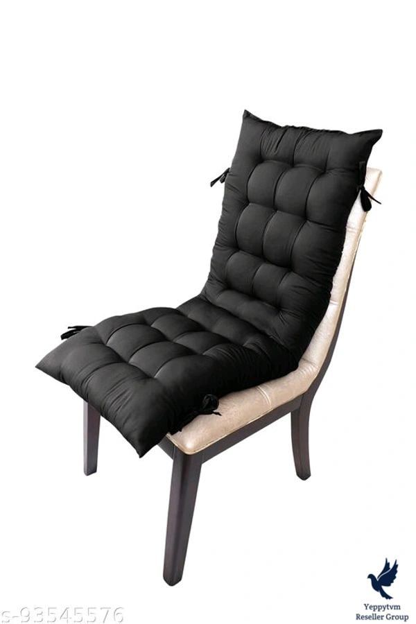 Microfiber Long Chair Pad/Cushion for Office, Home or Car Sitting with Ties. Pack of 1 - (51x19 Inches - Black)Fabric: CottonNet Quantity (N): 1Product Breadth: 19 InchProduct Height: 3.5 InchProduct Length: 51 InchProduct Weight: 1 kgSizes: Free SizeFabric: Cotton, Filling Material: Cotton, Multipack: 1, Size:Free Size. Give relaxation to your body with our soft and comfy Chair cu