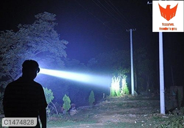 Torch - Powerful Ultra Bright LED Rechargeable Head Torch - 40 WattPackage Contains: It has 1 Piece of Torch,  1 Piece of Belt,1 Piece of ChargeMaterial: PlasticPower - 40 Watts Powerful Head LightRanage - 200 MeterFeatures:-40 Watts powerful Head Light-Its beam can reach very long at night which makes it excellent for camping out doors industry quality control security hiking or a