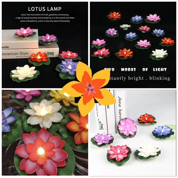 Lotus Flower  Light  1099 (6pc Set  - All Colours 