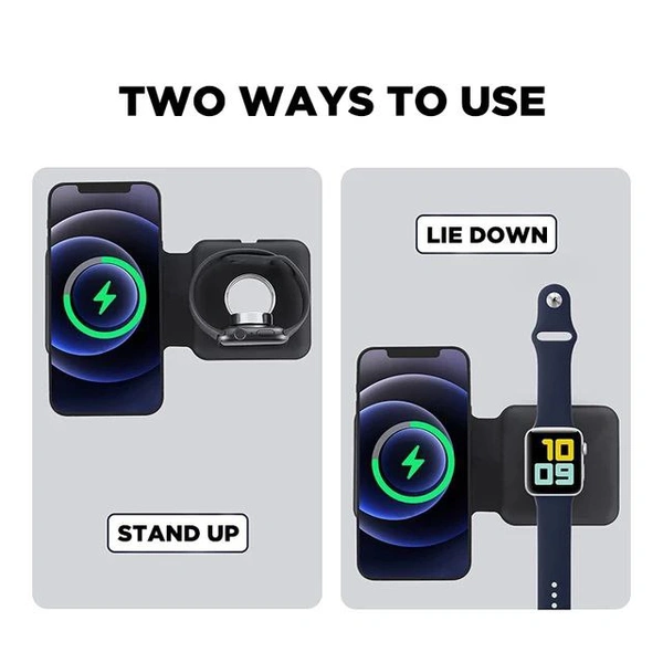 * NEW WIRELESS CHARGER FOR MOBILE AND SMART WATCH IS HERE FOR YOU * 🔥🔥❤️❤️▪️SUPER MAGNETIC QUALITYPrice -2700 rsBooking compulsory. Advanced payment Paytm to  8137950796