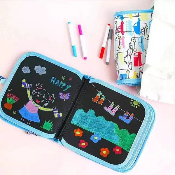 NEW ARRIVALSKU- AM963Drawing  Kids Educational Black BoardDiy Paint  Book And Wirting And Drawing BoardPrice - 750 rs