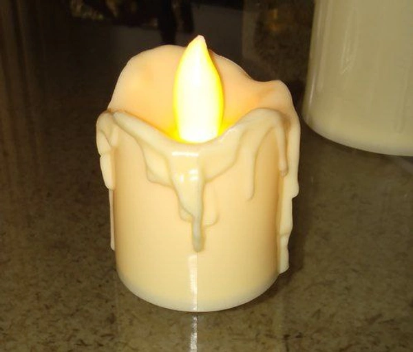 Led Smoke less Plastic Candle