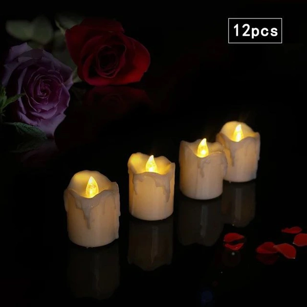 Led Smoke less Plastic Candle
