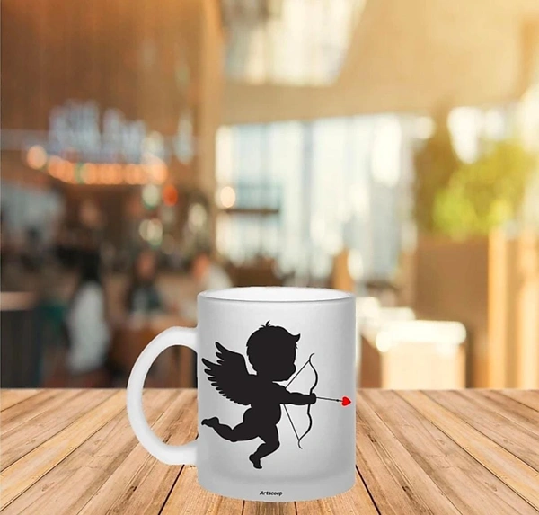 White frosted Coffee  mug