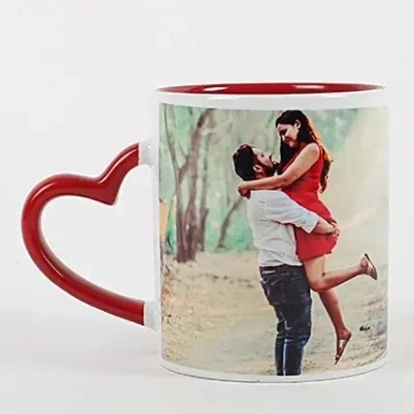 RichChoice Personalized Red Ceramic cup Ceramic Coffee MugMade of: CeramicType: Coffee MugMicrowave SafeCapacity: 330 mlPack