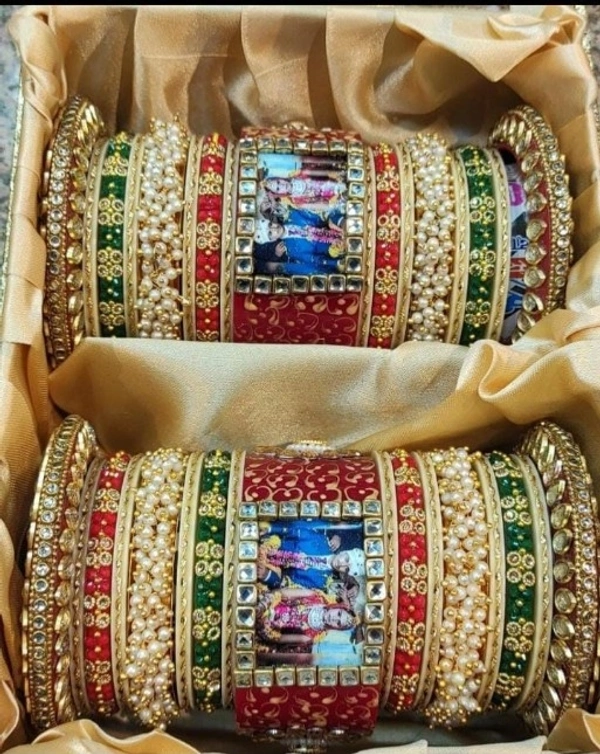 Beautiful Royal Rajwada Rajputi BridalChuraMaterial : Hand Painted