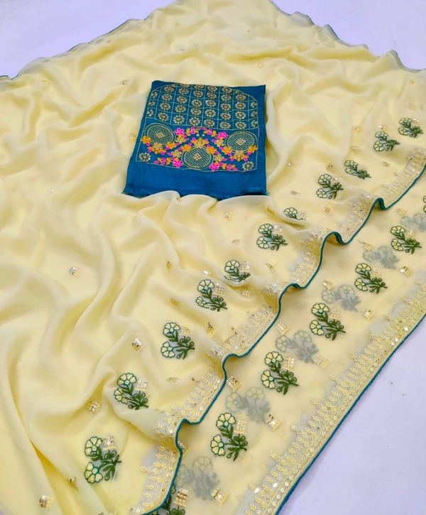 NEW EXCLUSIVE   SEQUENCE WORK SAREE