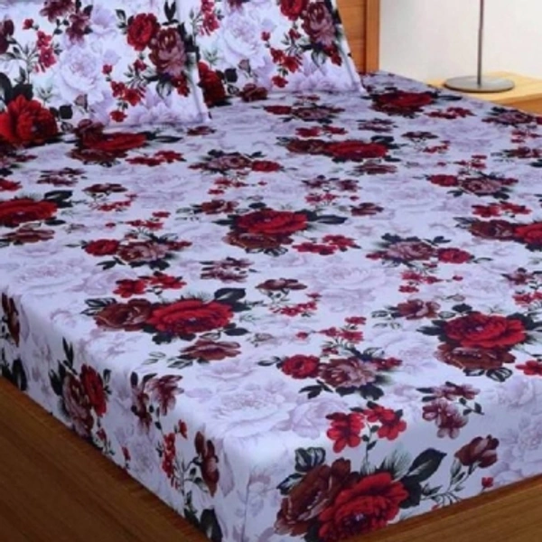 144 TC Polycotton Double 3D Printed BedsheetColor: MulticolorSize: DoubleSales Package :1 Double Bed Sheet with 2 Pillow CoversNumber of Bedsheets :1Color :MulticolorType :FlatSize :DoubleCharacter :Soft Double Bedsheet With 2 Pillow CoversMaterial :Polycotton7 Days Return Policy, No questions asked.