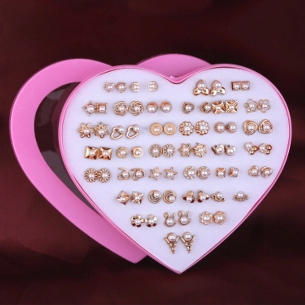 SILVER SHINE Stud Earring Golden look Cute Earring Set of 36 Earrings for Women… Alloy Earring SetFor Women, GirlsContemporary CollectionMade of Alloy10 Days Return Policy, No questions asked.