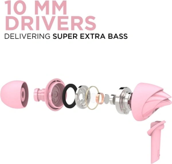 Boat boAt BassHeads 100 Wired HeadsetColor: Black, Furious Red, Mint Orange, Taffy Pink, WhiteWith Mic:YesConnector type: 3.5 mmHawk-inspired designIn-line MicrophoneIntegrated Multifunction Control7 Days Replacement Policy, No questions asked.