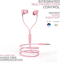 Boat boAt BassHeads 100 Wired HeadsetColor: Black, Furious Red, Mint Orange, Taffy Pink, WhiteWith Mic:YesConnector type: 3.5 mmHawk-inspired designIn-line MicrophoneIntegrated Multifunction Control7 Days Replacement Policy, No questions asked.