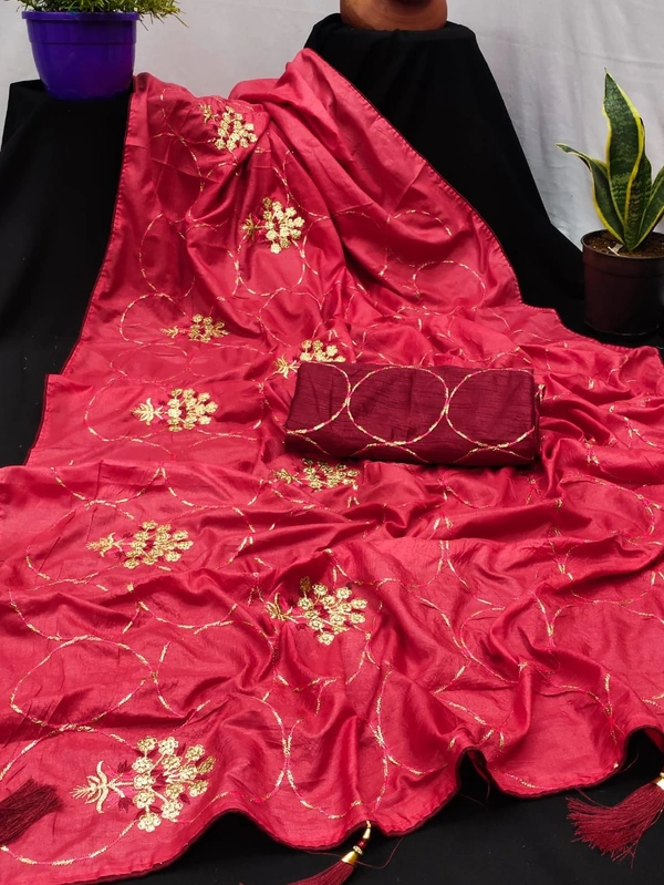 *we launching back to back Superhit collection**NAKODA MADHURI* *👉orignal dolla  SAREES wITH traditional multi stich embroidery work  with piping  n latkans  pallu*❣️❣️*👉Blouse=  Unstiched BANGLORY SATIN with embroidery blouse* *👉PUT IN YOUR STAUTS DEFINITELY YOU GET ORDERS*😍 .... NO LESS For anyone*   *👉UNBEATABLE PRICES GRAB SOON belive only original dont g