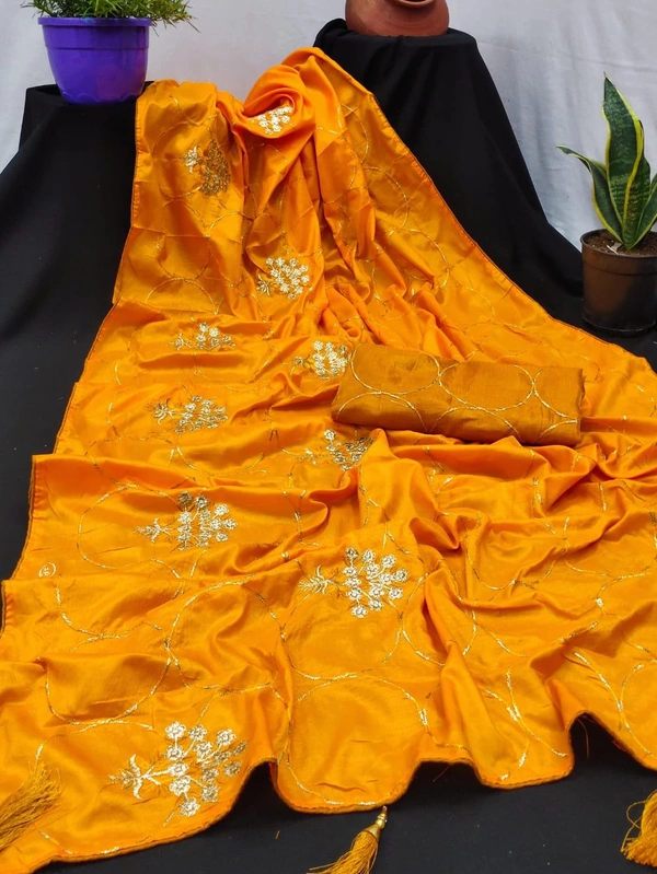 *we launching back to back Superhit collection**NAKODA MADHURI* *👉orignal dolla SAREES wITH traditional multi stich embroidery work with piping n latkans pallu*❣️❣️*👉Blouse= Unstiched BANGLORY SATIN with embroidery blouse* *👉PUT IN YOUR STAUTS DEFINITELY YOU GET ORDERS*😍 .... NO LESS For anyone* *👉UNBEATABLE PRICES GRAB SOON belive only original dont g