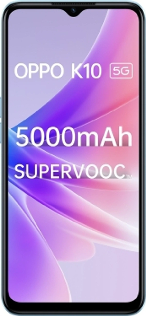 OPPO K10 5G (Ocean Blue, 128 GB)Color: Midnight Black, Ocean BlueRAM: 6 GB, 8 GB8 GB RAM | 128 GB ROM | Expandable Upto 1 TB16.66 cm (6.56 inch) HD+ Display48MP + 2MP | 8MP Front Camera5000 mAh Lithium Ion Polymer BatteryMediatek Dimensity 810 Processor7 Days Replacement Policy, No questions asked.