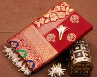 *FABRIC : SOFT LICHI SILK CLOTH.**DESIGN : BEAUTIFUL RICH PALLU & JACQUARD WORK ON ALL OVER THE SAREE.* π *Price : * π β‘οΈ *100% BEST QUALITY* β¬
οΈπ *Once Give Opportunity , Coustomer Satisfaction Is Our Goal*