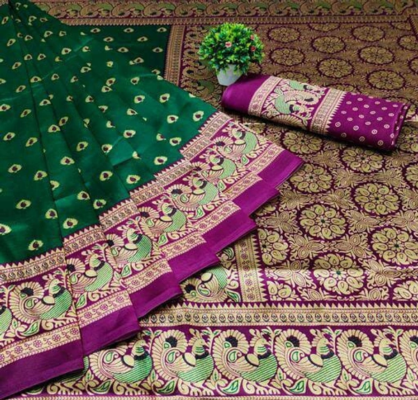 Catalog Name:*Alisha Ensemble Sarees*Saree Fabric: Cotton SilkBlouse: Running BlouseBlouse Fabric: Cotton SilkPattern: PrintedBlouse Pattern: PrintedNet Quantity (N): SingleSizes: Free Size (Saree Length Size: 5.2 m, Blouse Length Size: 0.8 m) Dispatch: 2-3 Days*Proof of Safe Delivery! Click to know on Safety Standards of Delivery Partners- https://ltl.sh/y_nZrAV3 - 1